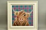 Tartan love by Jennifer Hogwood, oil on canvas, sold Nov 2020