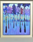 Purple forest by David Brett, oil on canvas, sold Nov 2020