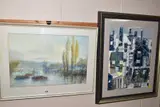 to include J.Wingate watercolour of barges on a continental river, framed, by Paintings And Prints Etc, watercolour, sold Nov 2020