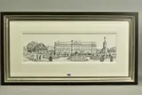Buckingham palace by Phillip Bissell, ink, sold Nov 2020