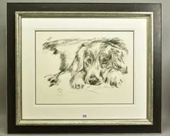 Time for a rest by April Shepherd, charcoal on paper, sold Nov 2020