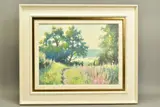 Country path by James D. Preston, oil on canvas, sold Nov 2020