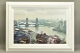 London city views iii by Helios Gisbert, oil on canvas, sold Nov 2020