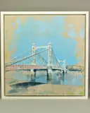 Albert bridge ii by Camilla Dowse, oil on board, sold Nov 2020