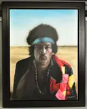 Hendrix by Paul Karslake, oil on canvas, sold Nov 2020