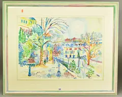 Geneva by Fred Yates, watercolour on paper, sold Oct 2020