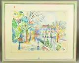 Geneva by Fred Yates, watercolour on paper, sold Oct 2020