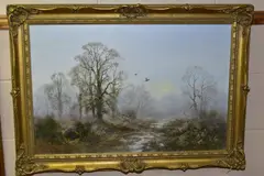 Trees devoid of by Wendy Reeves, oil on canvas, sold Oct 2020