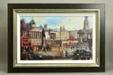 Trafalgar square, london by Christian Hook, print, sold Oct 2020