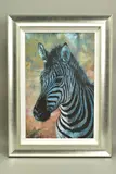 Young zebra by Rolf Harris, print, sold Oct 2020