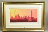 Fifties rush hour by Rolf Harris, print, sold Oct 2020