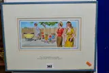Yes, she married a conjurer and he showed her some new tricks by Donald McGill, watercolour, sold Oct 2020