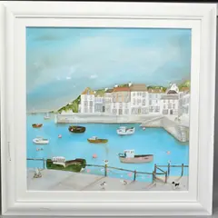 Free little gulls are we by Lucy Young, oil on canvas, sold Oct 2020