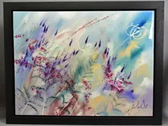 Sun and lavender by Julie Ann Scott, oil on canvas, sold Oct 2020