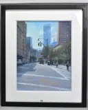 Tribeca district, new york by James Bartholomew R.S.M.A., pastel on paper, sold Oct 2020