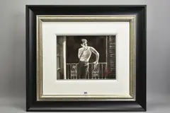 Cool breeze and cigarette by Fabian Perez, ink on paper, sold Oct 2020