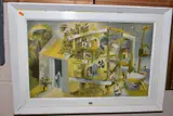 Fisherman hut by Hans Tisdall, lithograph, sold Oct 2020