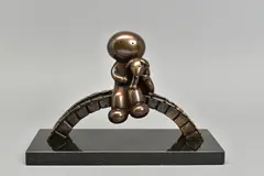 Watching the world go by by Doug Hyde, bronze, sold Oct 2020