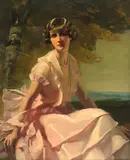 Portrait of Mrs Leonard Norris by Frank O. Salisbury, Oil on canvas, sold Dec 2019