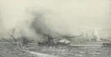 The Battle of Jutland Signed in by William Lionel Wyllie, Etching, offered Dec 2019