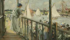 The regatta at Walberswick Signed Oil by Francis Henry Newbery, Oil on board, sold Dec 2019