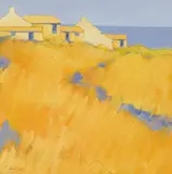 Coastal Farm Signed and dated 2001 by John Piper, 2001, Oil on board, sold Dec 2019