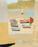 The harbour at St Ives Signed Oil by Bryan Pearce, Oil on board, sold Dec 2019