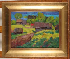 Wide Space Signed by Evgeny Davidovich Redko, Oil on board, sold Dec 2019
