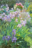 In the Garden Signed by Yuri Krotov, Oil on canvas, sold Dec 2019