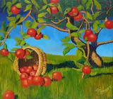 Apple Tree by Vasily Dmitrievich Phomuk, 2011, oil on canvas, offered Dec 2019