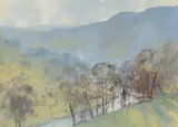Winter sun by James Longueville, Oil on board, offered Dec 2019