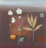 Winter gem windfall Signed Acrylic by Fiona Millais, Acrylic on canvas, sold Dec 2019
