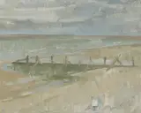 Untitled by Peter Greenham, Oil on board, sold Dec 2019