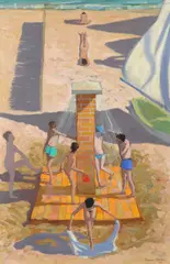 The Shower by Andrew Macara, 1993, Oil on canvas, sold Dec 2019