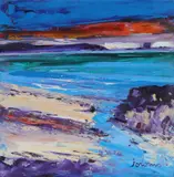 Storm Passing - Uisjen Beach by John Lowrie Morrison, 2004, Oil on canvas, sold Dec 2019