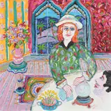 The clairvoyant Signed Oil by Fred Yates, Oil on canvas, sold Dec 2019