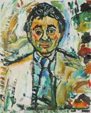 Portrait of Mike WInters by John Bratby, Oil on canvas, offered Dec 2019