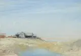 Extensive landscape with farm buildings Signed Watercolour 25 by Cecil Arthur Hunt, Watercolour, offered Dec 2019