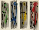 Sketches for the Chichester Cathedral tapestry Signed Watercolour by John Piper Ch, Watercolour, gouache and gum arabic, sold Dec 2019