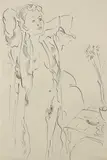 Study of a woman in a kimono Pen and black ink 45 by Edward Piper, Pen and black ink, offered Dec 2019