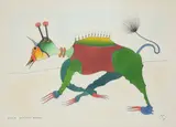 Animal Muitissimo Estranho Signed with initials by Roberto Magalhães, Watercolour, sold Dec 2019