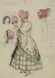 Costume design for La Bohème Signed by Alexandre Benois, 1946, Watercolour, gouache, ink, chalk and pencil, sold Dec 2019