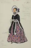 Costume designs for La Bohème Two by Alexandre Benois, Watercolour, gouache, ink, chalk and pencil Each, sold Dec 2019