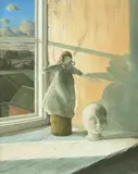 Objects on a window sill Signed and dated 87 Watercolour and by James Lynch, Watercolour and gouache, sold Dec 2019