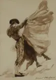 Capote by Raoul Millais, pencil, sold Dec 2019