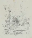 Tête-à-tête in the Garden Signed in the plate with by James Abbott McNeill Whistler, Lithograph, sold Dec 2019