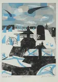 Chiswick Signed by Julian Trevelyan, Etching and aquatint in colours, sold Dec 2019