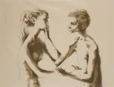Without Speaking Lithograph 46 by Michael Ayrton, Lithograph, offered Dec 2019