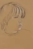 Portrait of a young boy Signed and dated 70 Charcoal and white chalk by John Craxton, Charcoal and white chalk, offered Dec 2019