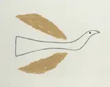 Bird with ochre wings Signed by Breon O'Casey, 2006, pencil, sold Dec 2019